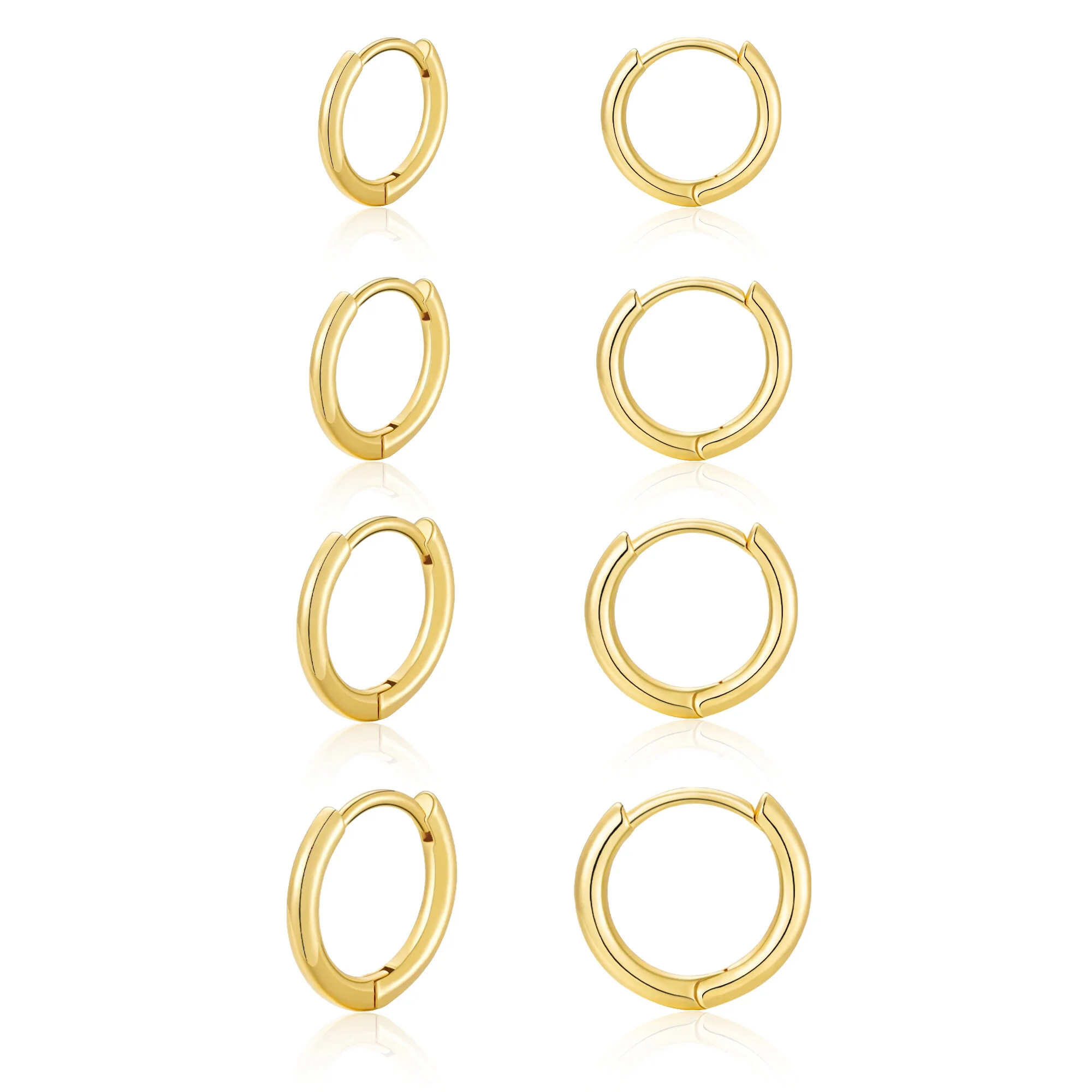2 Pairs Big Large Extra Chunky White Gold S925 Sterling Silver Hoop Earrings for Women,Hypoallergenic 4Mm Thick Silver Hoop Earrings Set 30/40MM Girlfriend Mother'S Day Jewelry Gift - Image 21