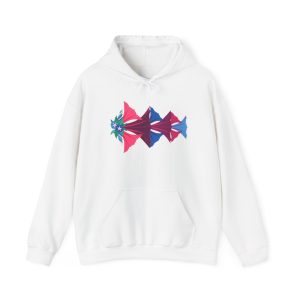 Vibrant Fish Graphic Hooded Sweatshirt, Cozy Gift, Casual Wear, Unique Style, Eco-friendly Fashion, Perfect for Relaxation