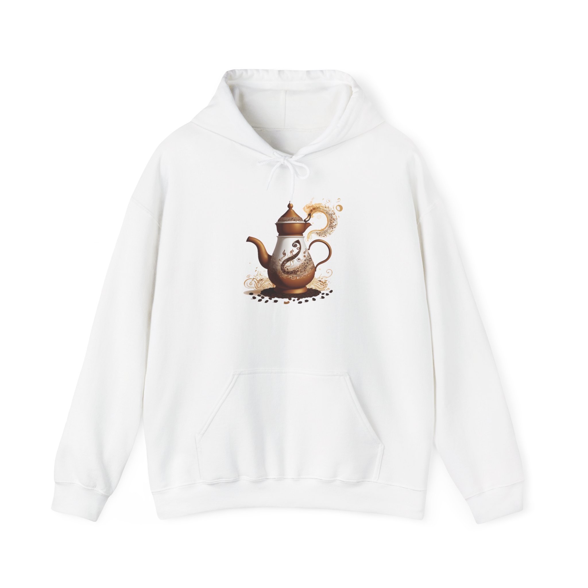 Cozy Coffee Teapot Hoodie | Coffee Lover Gift, Unisex Sweatshirt, Warm Beverage Apparel, Perfect for Fall, Ideal for Cafes