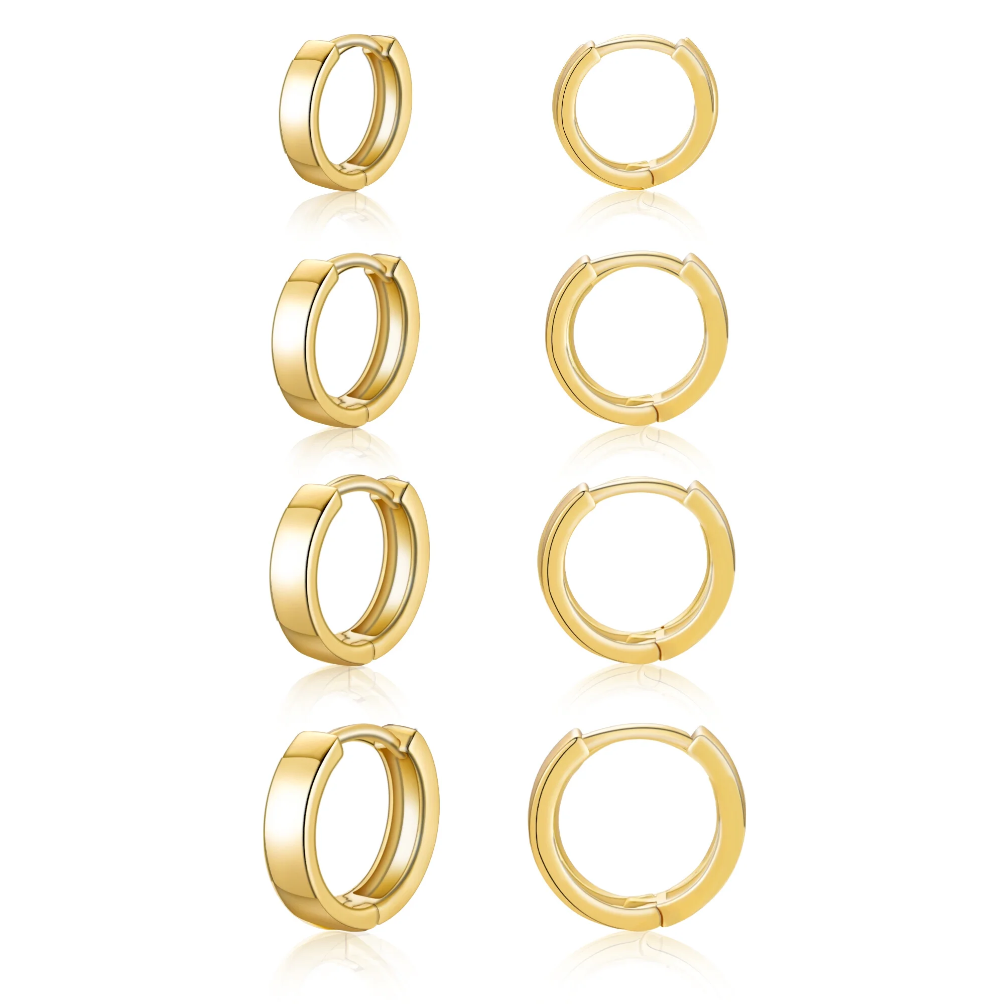 2 Pairs Big Large Extra Chunky White Gold S925 Sterling Silver Hoop Earrings for Women,Hypoallergenic 4Mm Thick Silver Hoop Earrings Set 30/40MM Girlfriend Mother'S Day Jewelry Gift - Image 16