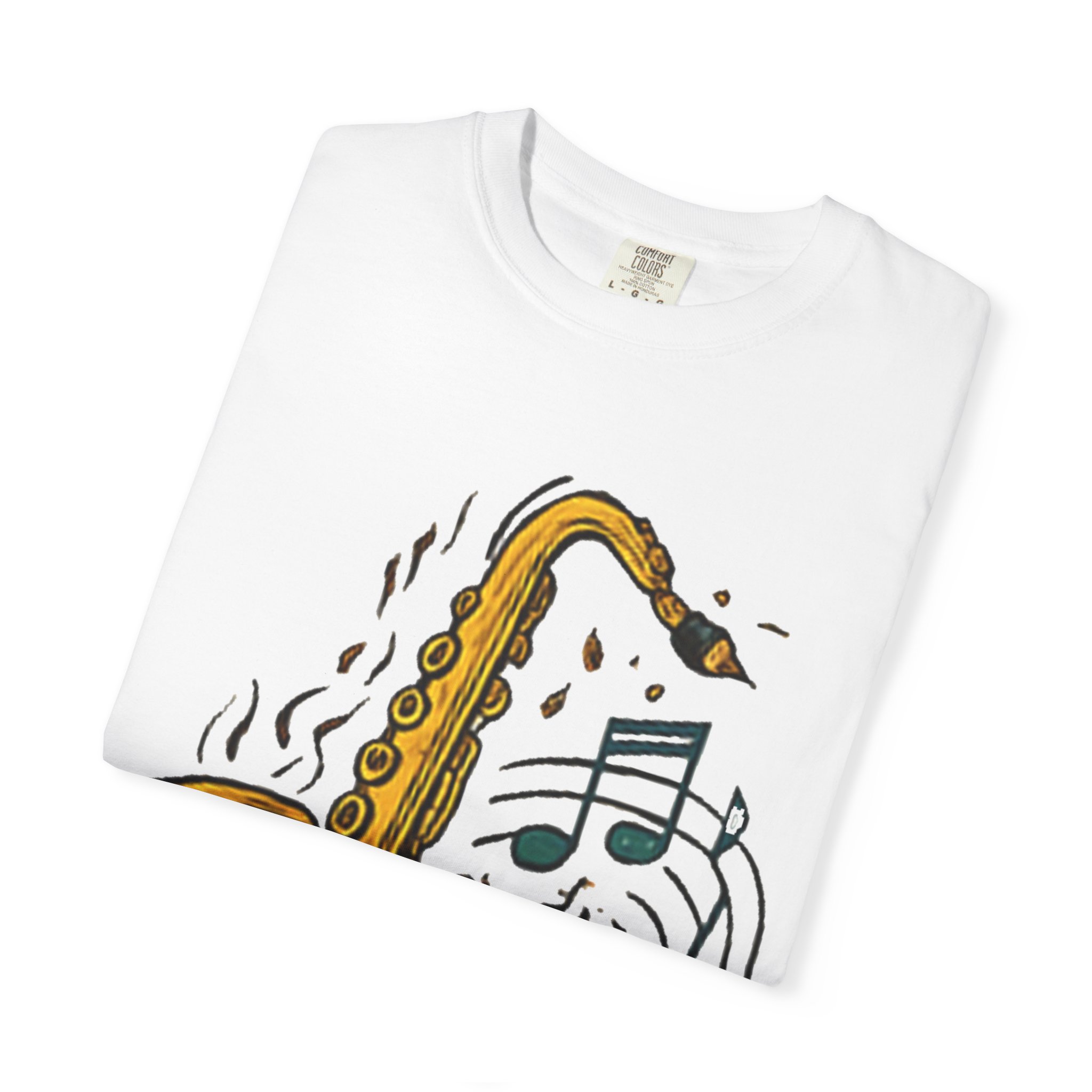 Saxophone Music T-Shirt | Music Lover Gift, Jazz Enthusiast Apparel, Unisex Tee, Music Themed Shirt, Creative Gift Idea - Image 3
