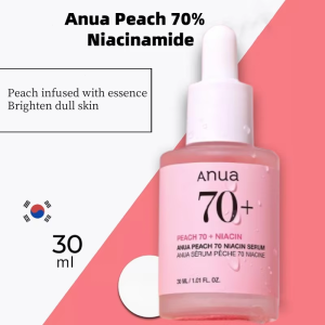 Anua Skin Care Sets Peach 70 Niacinamide Serum 10% Niacinamide + 4% Hyaluronic Acid Serum 30Ml Korean Original Skincare Products
