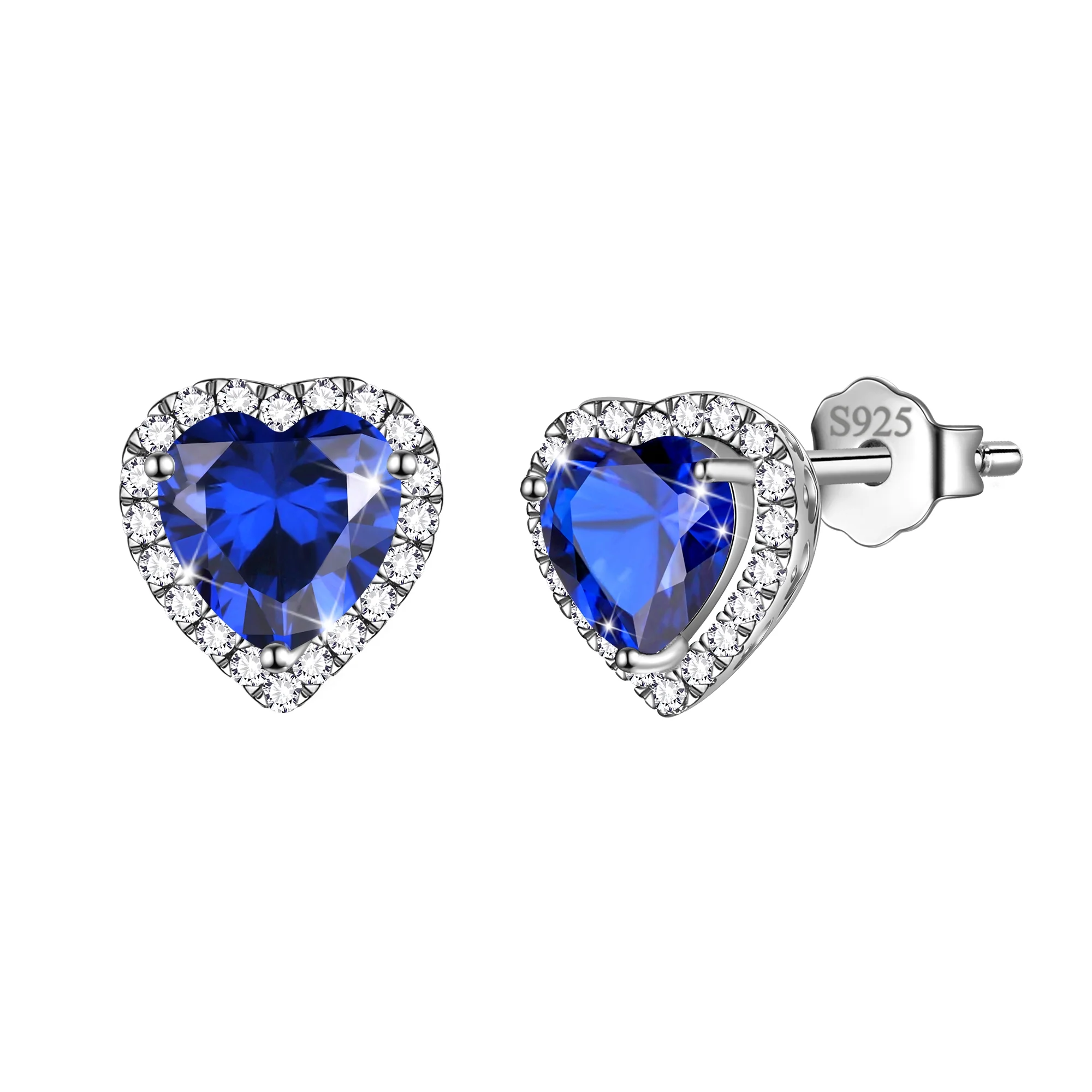 Pink Heart Earrings Women October Birthstone Earrings Tourmaline CZ 925 Sterling Silver Stud Earrings Crystal Jewelry Birthday Mother'S Day Gifts - Image 13