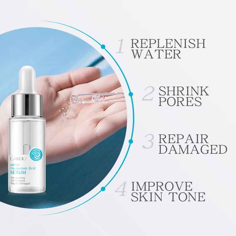 Hyaluronic Acid Serum Moisturizing Brightening Face Essence Skin Care Shrink Pore for Dry Facial Skin - Image 3