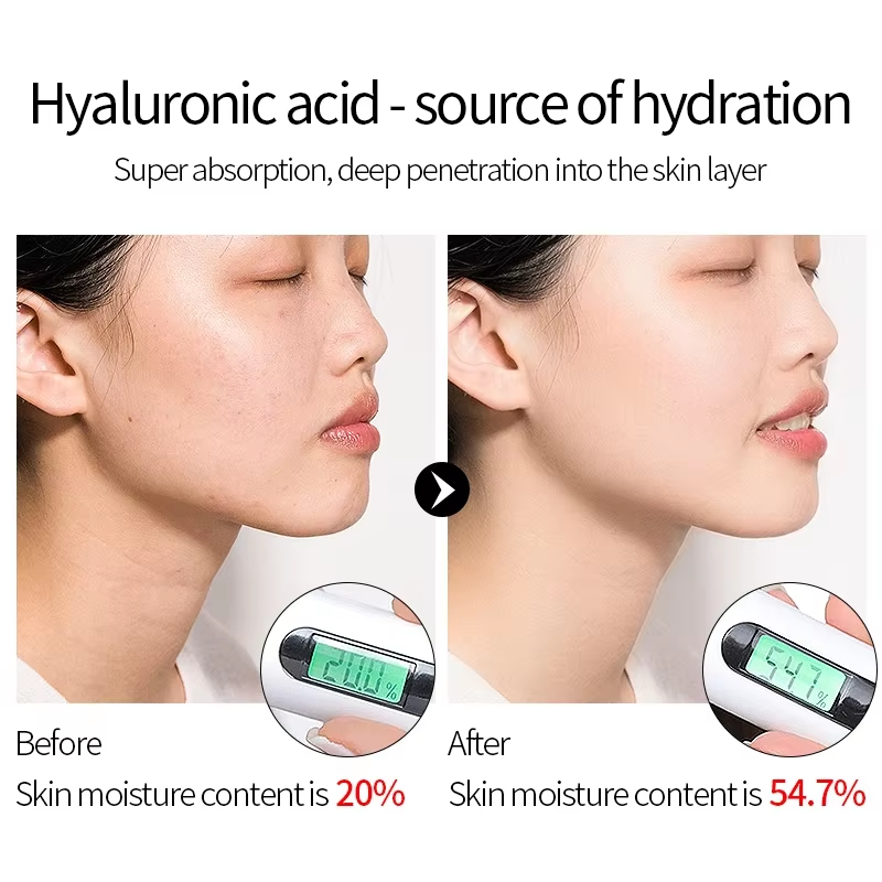 Hyaluronic Acid Serum Moisturizing Brightening Face Essence Skin Care Shrink Pore for Dry Facial Skin - Image 4