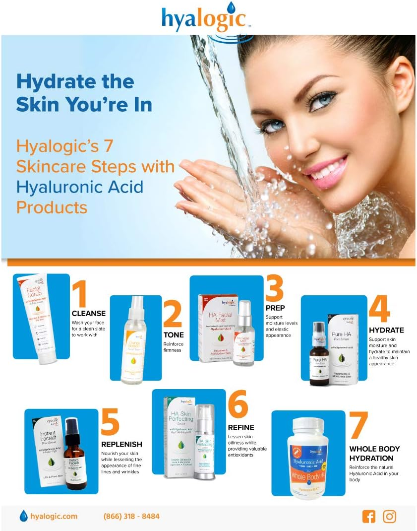 HA Collagen Serum - Triple Boost Face Serum for Skin Care - Peptides Serum for Face, Youthful Firmness & Elasticity Collagen Boost, Fragrance & Paraben Free Marine Collagen Serum 0.47 FL OZ - Image 9