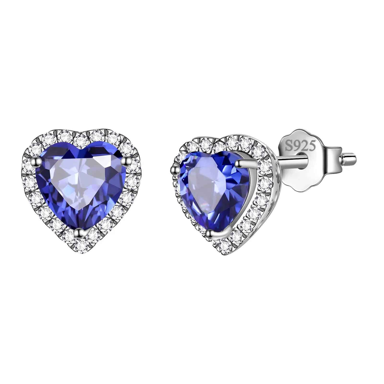 Pink Heart Earrings Women October Birthstone Earrings Tourmaline CZ 925 Sterling Silver Stud Earrings Crystal Jewelry Birthday Mother'S Day Gifts - Image 16